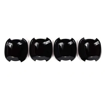 

4PCS Car Door Bowl Cover Trim Door Exterior Bowl Ornament Accessories Fit for Jaguar F-Pace F Pace X76 2016-2019