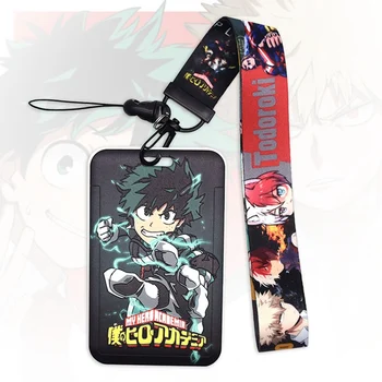 

Anime My Hero Academia Cosplay Prop Accessories Cell Phone Neck Strap ID Lanyards Key Chain Key Rings Badge ID Card Cover