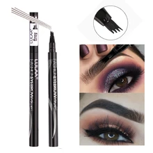 Новинка, 4 головки, вилка, кончик, жидкий, для увеличения бровей, тату-ручка, эскиз, водонепроницаемый карандаш для бровей, стойкий карандаш для макияжа глаз