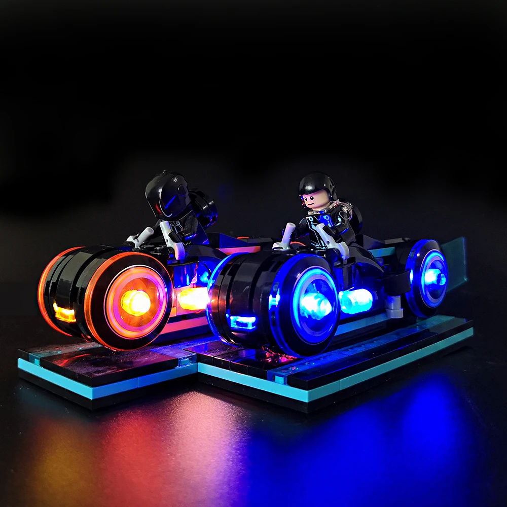 Комплект со светодиодной подсветкой для гоночного мотоцикла 21314 Tron Legacy без