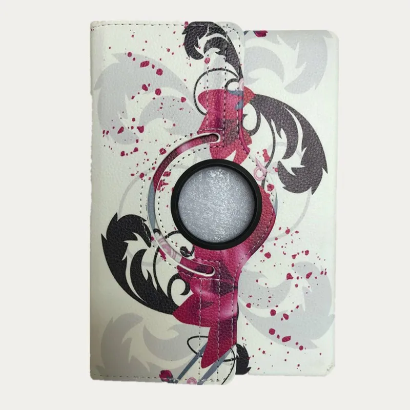 Pink flower T3 9,6 чехол для huawei MediaPad T3 10 AGS-L09 AGS-L03 W09 9,6 дюймов Чехол для huawei Honor Play Pad 2 360 Вращающийся Чехол+ пленка+ ручка - Color: Pink flower