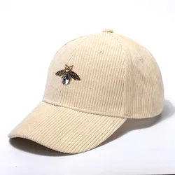 Corduroy Baseball Caps Women Winter Warm Solid Color Snapback Caps Casquette Hats Fitted Casual Hip Hop Hats 2021 Outdoor Ladies