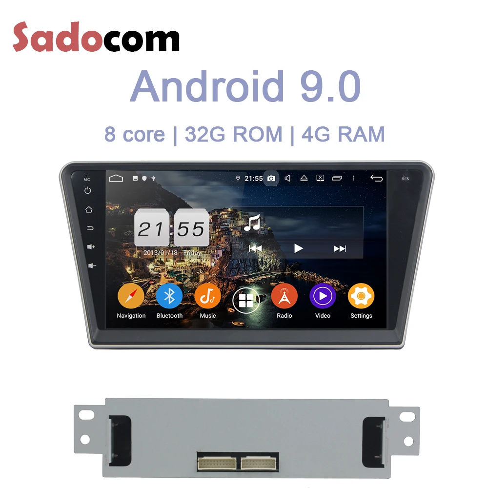 Best DSP 10.1" Android 9.0 For PEUGEOT PG 408 2014-2016 4GB RAM 32GB Car multimedia radio Player GPS Glonass map RDS Radio Bluetooth 3