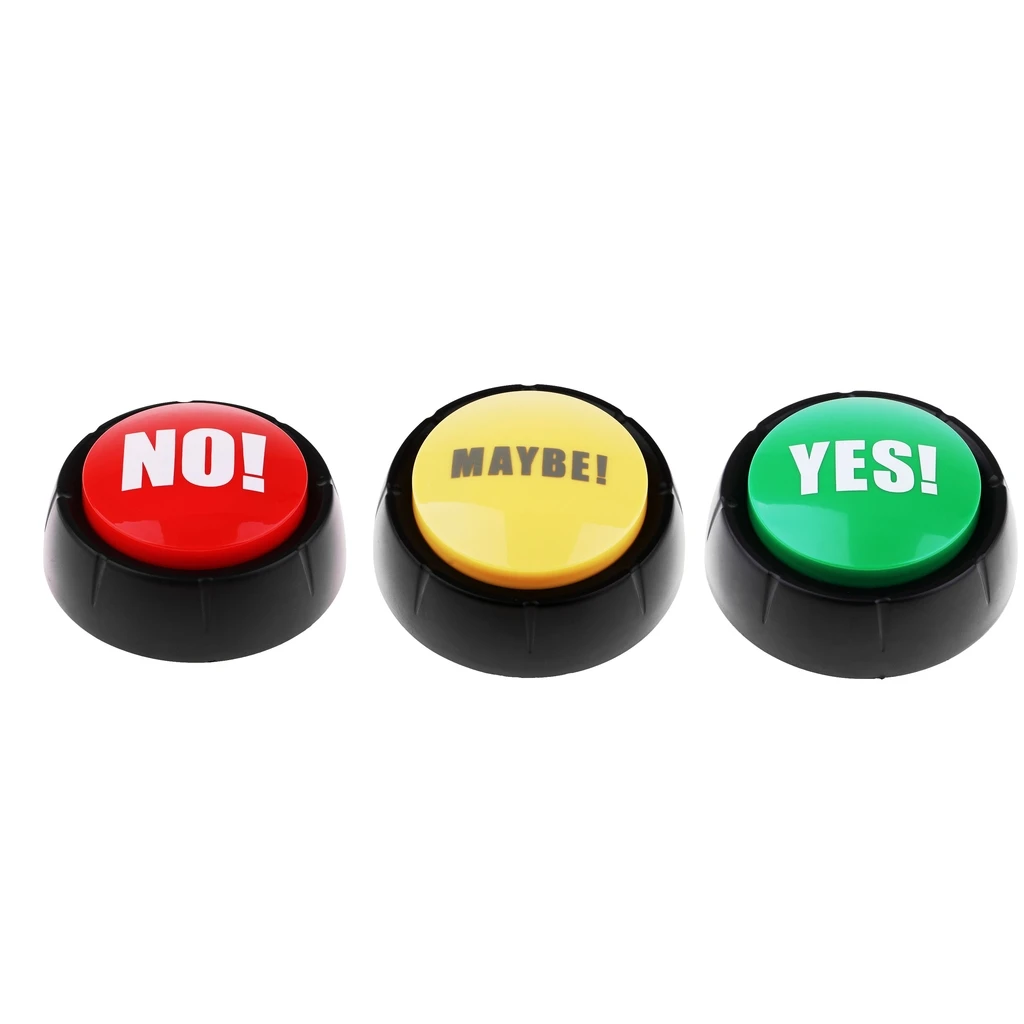 3pcs Learning Resources Dome Shaped Sound Buttons Game Show Answer Buzzers