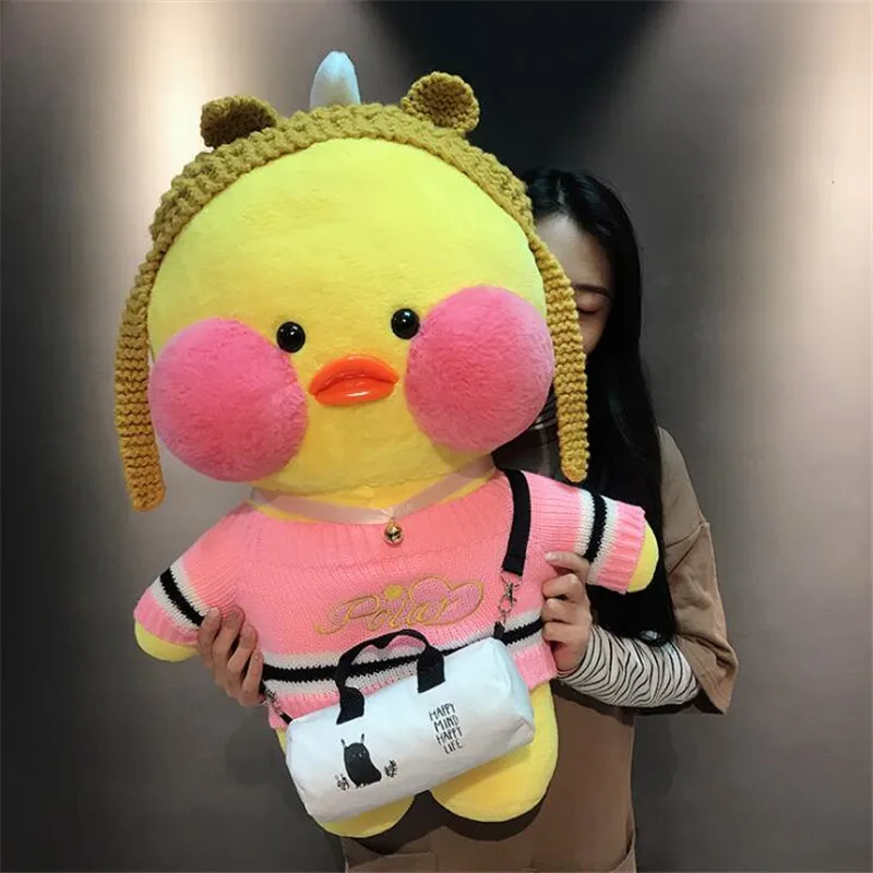 80 см Kawaii супер большой Lalafanfan плюшевые мягкие игрушки кафе Мими утка плюшевые игрушки подарки на день Святого Валентина украшения игрушки для девочек - Цвет: NO.31