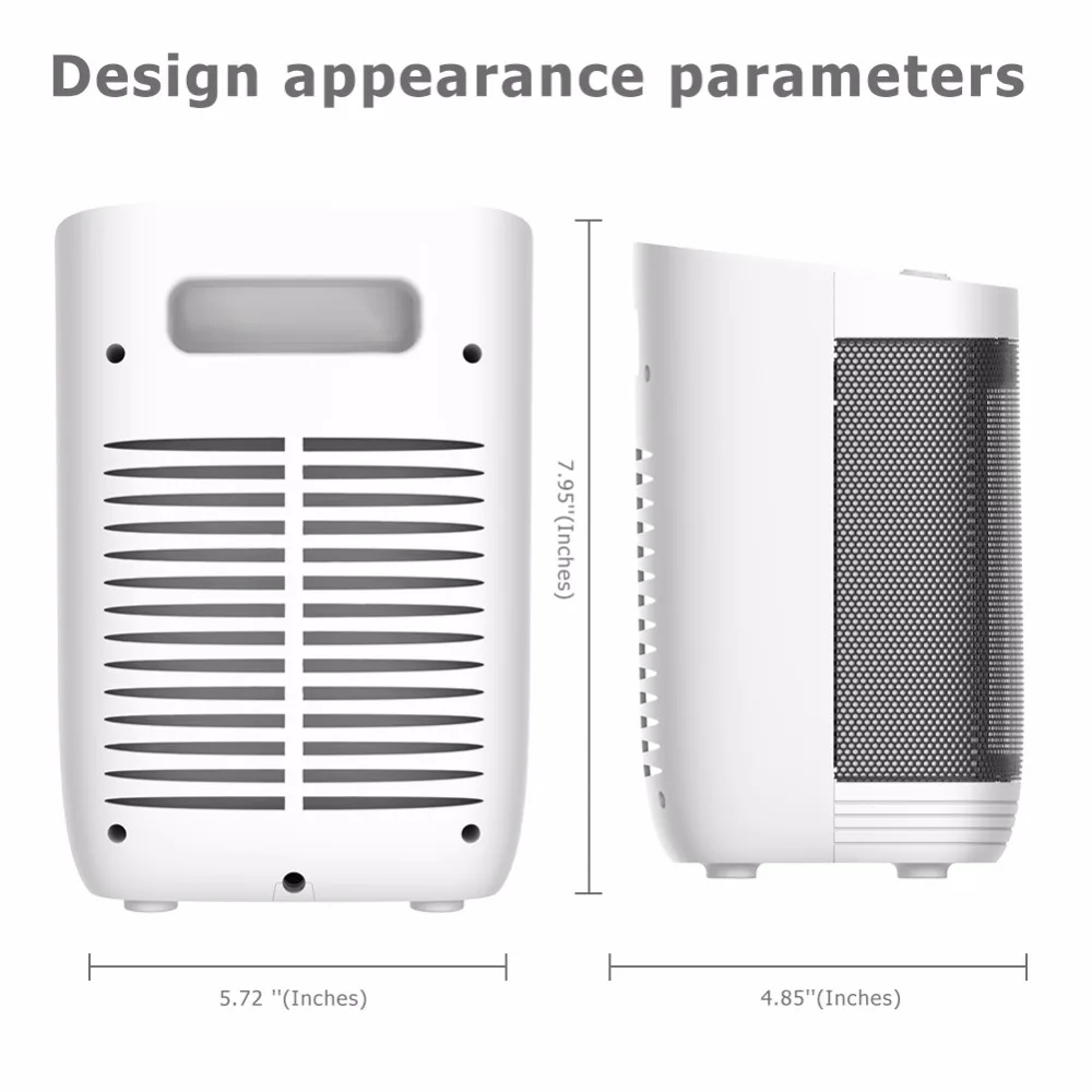 Portable Mini Electric Heater Fan Desktop Household Wall Handy Heating Stove Radiator Warmer Machine for Winter 100-120V