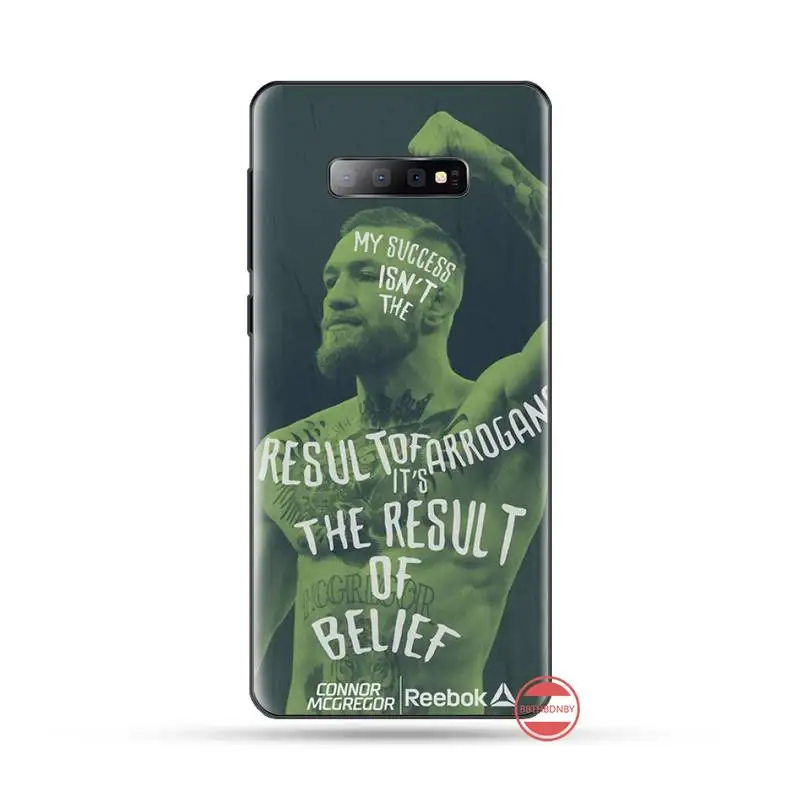 Conor McGregor ирландский истребитель ТПУ черный чехол для телефона Корпус Samsung S6 S7 edge S8