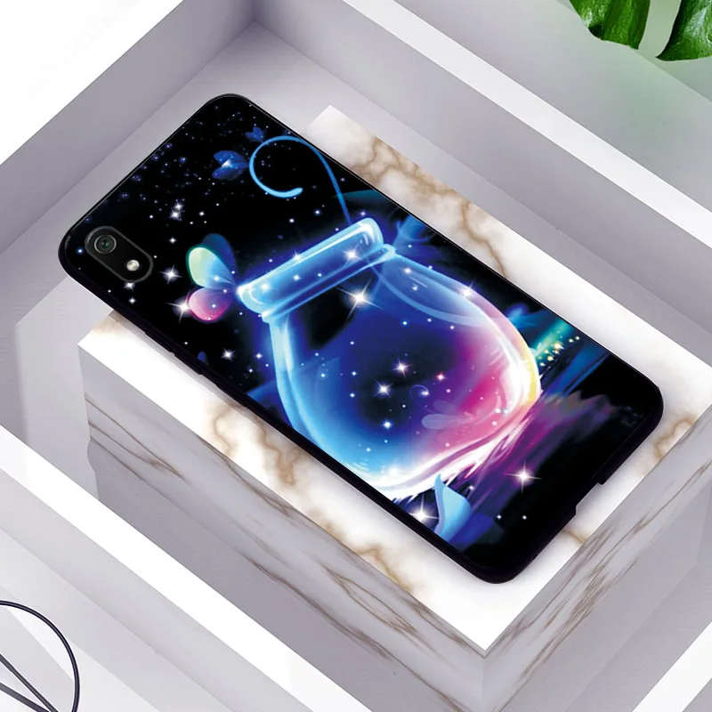 For Xiaomi Redmi 7A Case Mi A2 Lite Red Rose Phone Case For Redmi 4x 5 Plus 5A 6A 6 Pro Case Black TPU Cover Redmi GO Redmi S2 - Цвет: TPUBLK617
