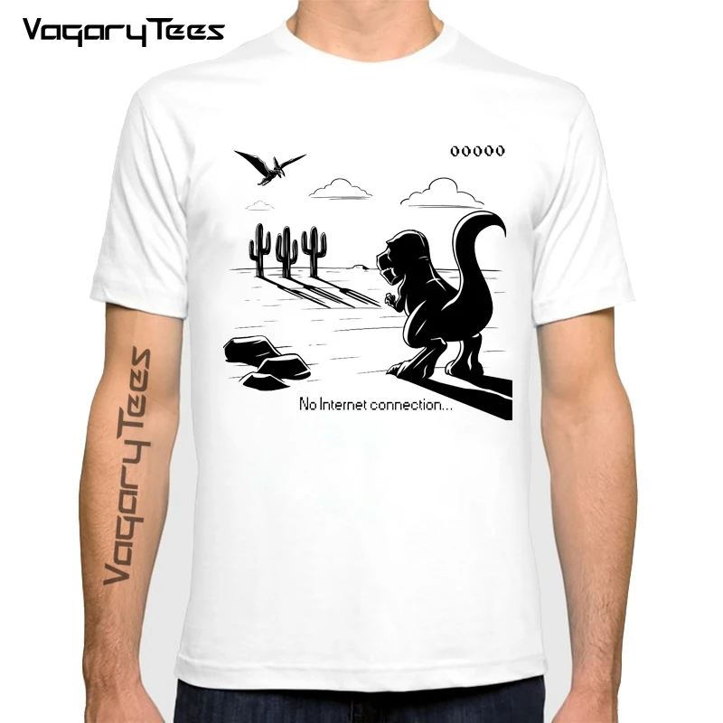 

Vagarytees 2022 men tshirt male summer Funny Internet Broken Dinosaur t-shirt tee shirt men you print dinosaur t shirt