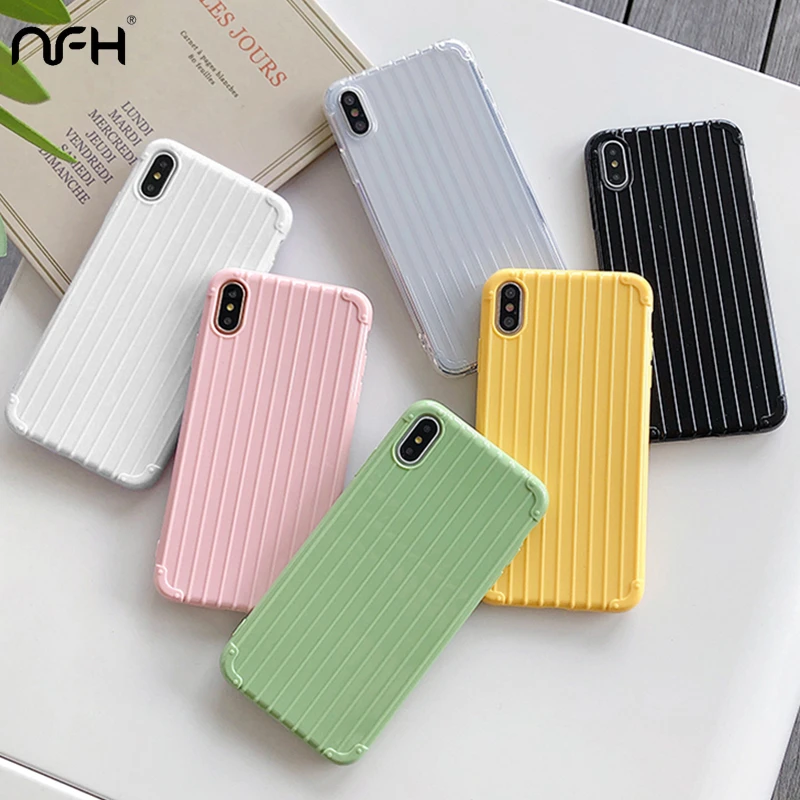 

Luxury Candy Line Silicone Phone Case For iPhone X iPhone XS Soft Bumper Protector TPU Back Cover On For iPhoen X Shell Housing