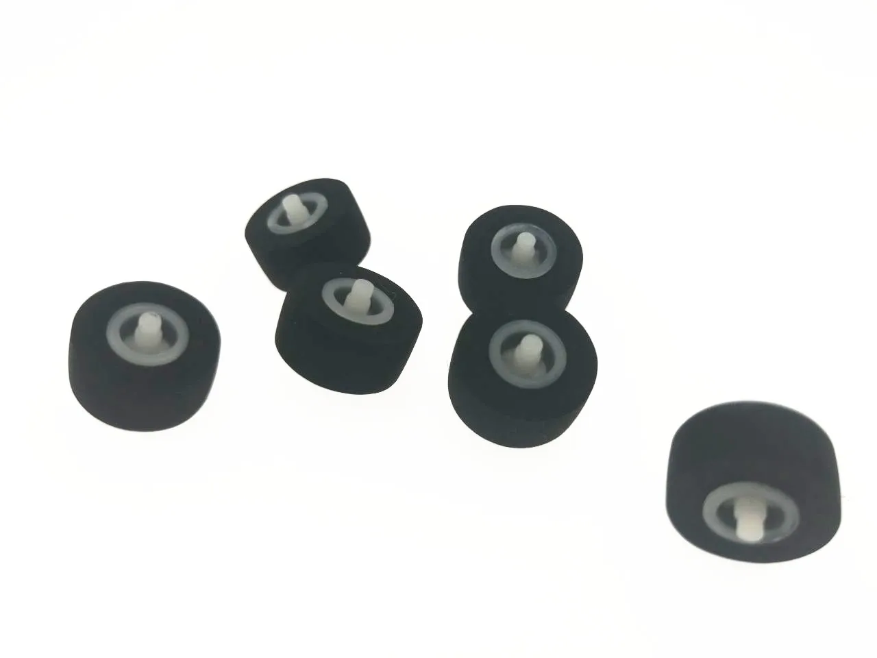 Black Rubber Audio Bearing Roller Guide Pulley for Car Radios Players Amplifiers 13x6x2.5mm Video Tape Belt Pulley Xstyle 5Pcs Recorder Pinch Roller 