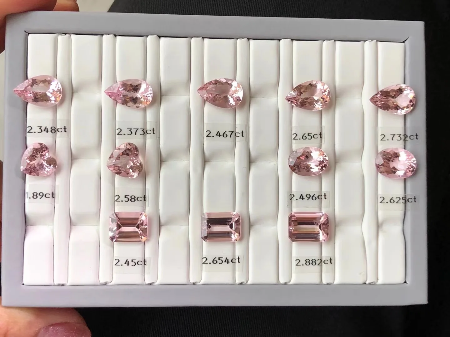 Meisidian Octagon Cut Natural Original Pink Morganite 5x7mm Loose Gemstone