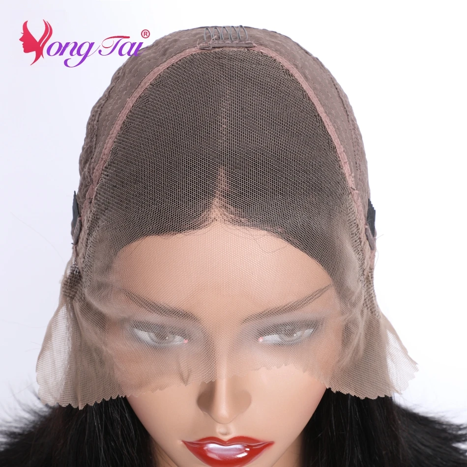 Yuyongtai Deep Wave 13*4 Lace Frontal Human Hair Wigs Pre Plucked With Baby Hair Medium Ratio 10"-26" Remy Brazilian 150Density