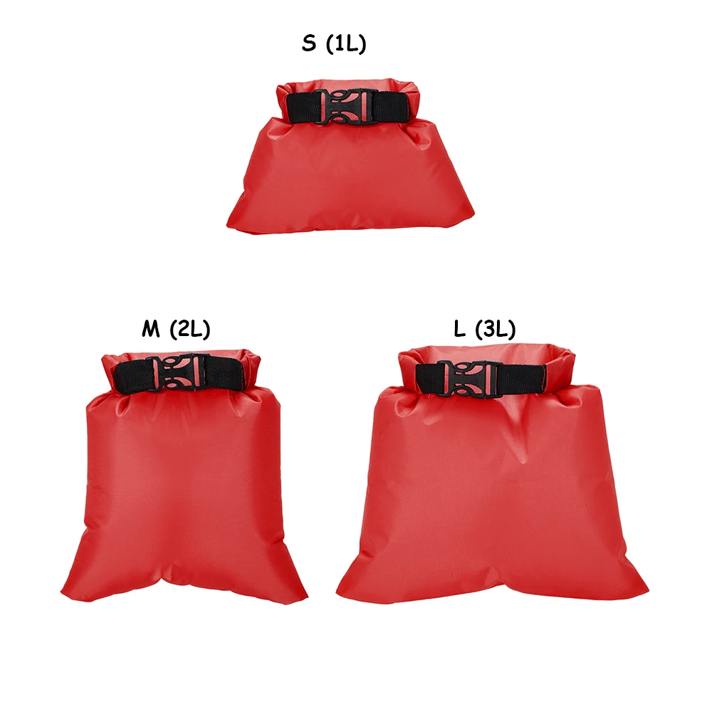 Lixada упаковка из 3 1L+ 2L+ 3L Водонепроницаемый сухой мешок Открытый Портативный Сверхлегкий сухие мешки кемпинг альпинизмом Каякинг