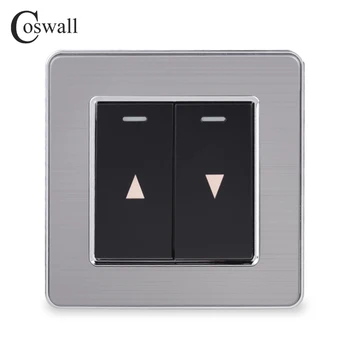 

Coswall Curtain Switch Wall Switch For Electric Curtain Lifting Equipment Stainless Steel Panel