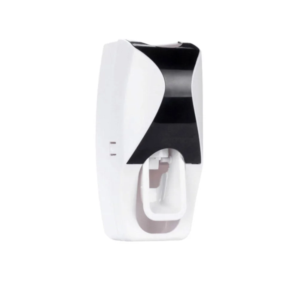 Bathroom Automatic Wall Mounted Toothpaste Dispenser Toothbrush Holder Stand Set