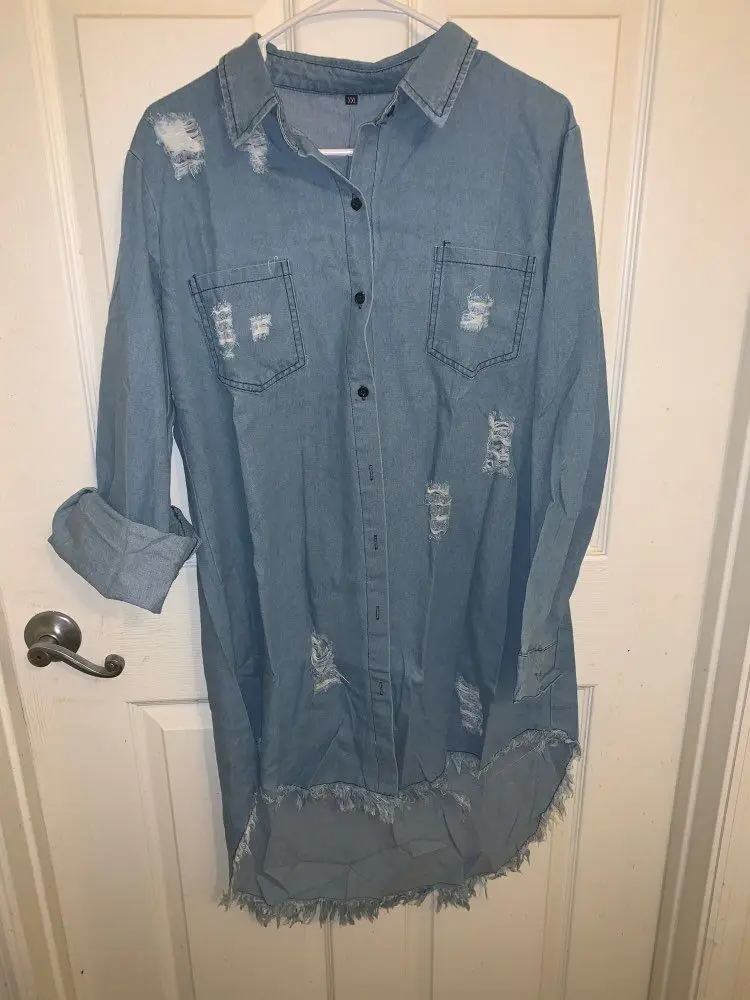 Весенние повседневные женские рваные джинсы с кисточками мини платье длинным