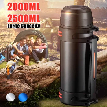

2000/2500ml High Capacity 304 Stainless Steel Thermo Mug Everyday, Outdoor,Automotive Thermo Cup Portable insulation Vacuum Cup