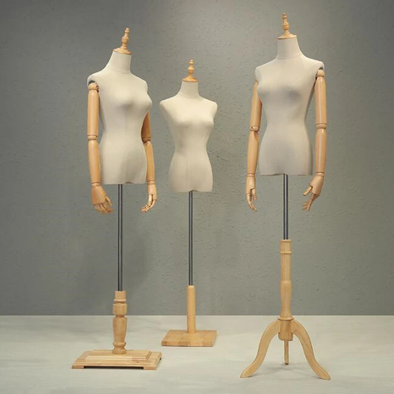Adjustable Female Mannequin Torso Dress Form Display Clothing Doll Stand Rack