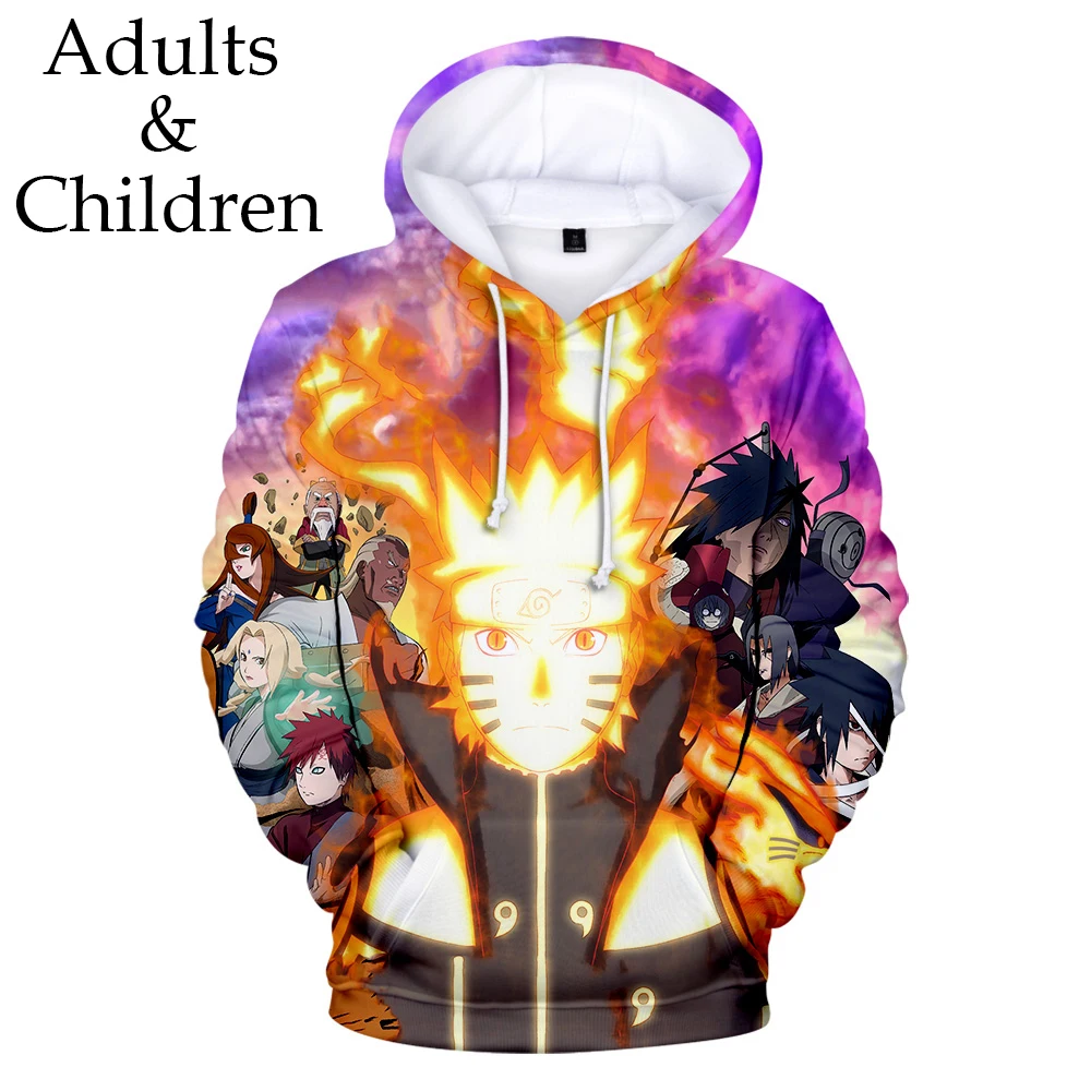

Fashion 3D Naruto Sweatshirts Hoodies Boys girls Hooded Hot Autumn 3D print Naruto Kids Anime Streetwear Long sleeve Cool Hoodie