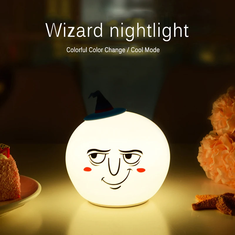 Halloween Night Light With Touch Switch Charging Light Christmas Holiday Party Decorative Table Pumpkin Lights Birthday Gifts