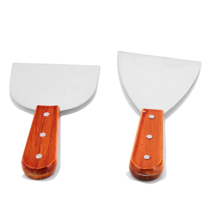 Stainless Steel Spatulas Dough Cutter, Potato Steak Shovel, Salad Scraper, Chopper, Turners, Pizza Peels, BBQ Baking Tools