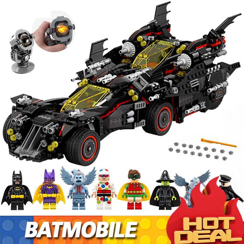 Dc Super Decool 7132 Batmanfree блоки подарки для мальчиков Архитектура Diy Бэтмен Chariot Mininatures 07077
