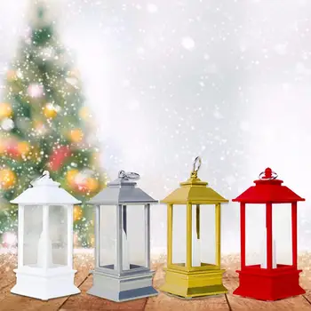 

Christmas Table Lamp LED Lantern Candle Light Christmas Tree Pendant Home Decorations Tea Light New Year Night Light