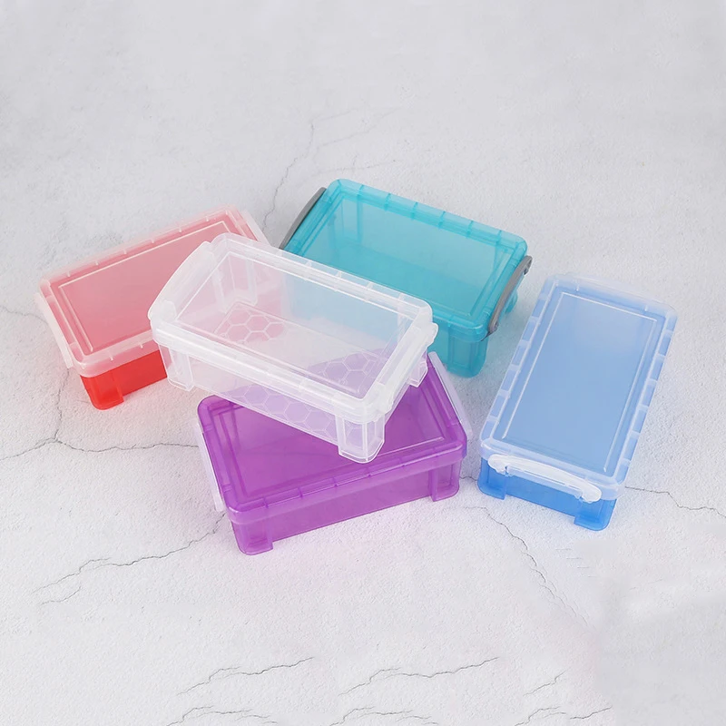 Clear Plastic Mini Storage Boxes Component Jewelry Storage Box Different Sizes 
