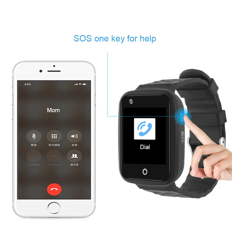 4G gps трекер Watcher с камерой голосовое видео телефон часы для Eldrely видео SOS Вызов Smartwatch бесплатное приложение SMS Отслеживание для детей