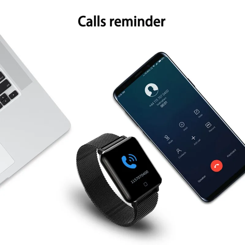 M19 модный спортивный IP67 Водонепроницаемый 1,3 дюймовый анти-акварельный экран Смарт-браслет многофункциональный стальной ремень Смарт-часы