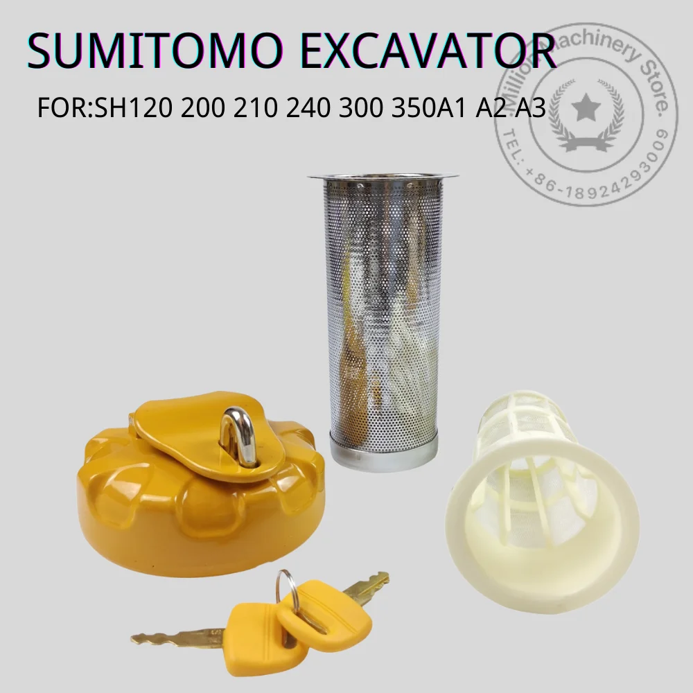 New Excavator Diesel fuel tank cap For Sumitomo SH240 200 210 350 360 Excavator 