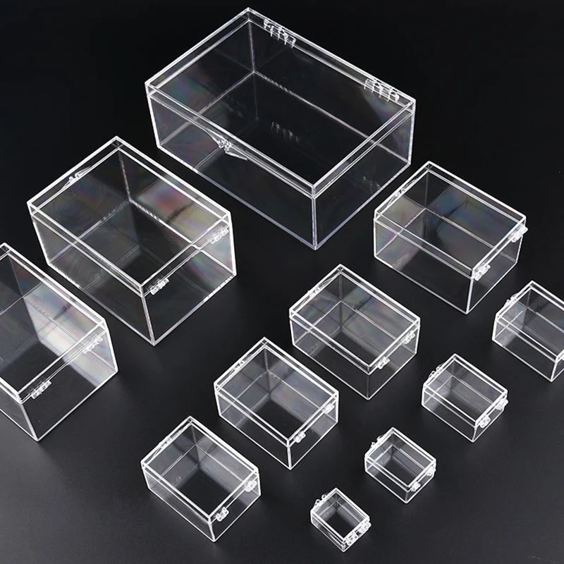 Mini Transparent Plastic Storage Box Jewelry Storage Boxes Insect Shell