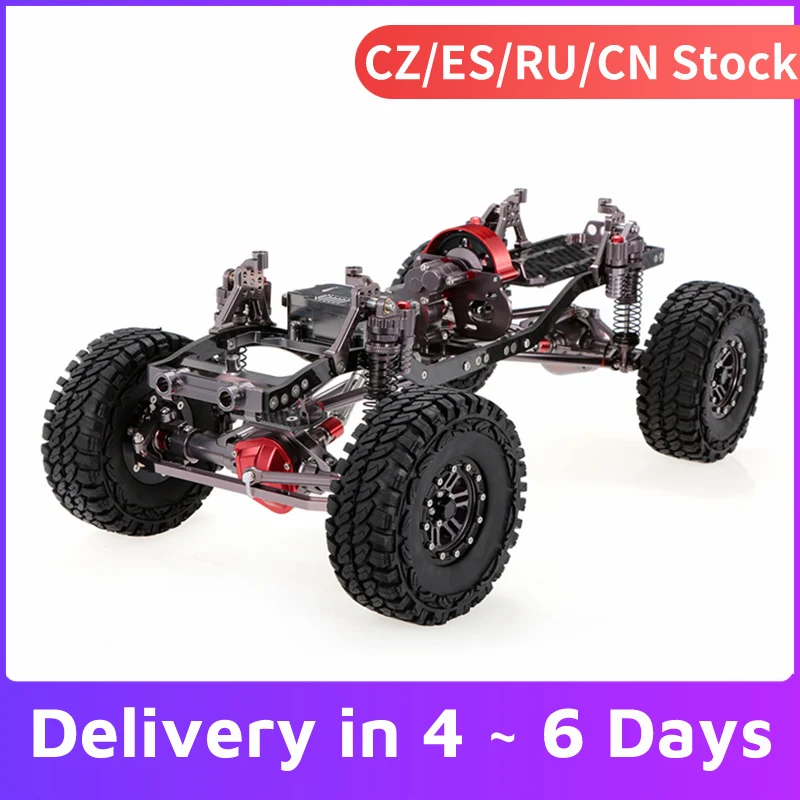 1/10 крутая гоночная CNC алюминиевая и карбоновая рама осевой SCX10 шасси 313 мм