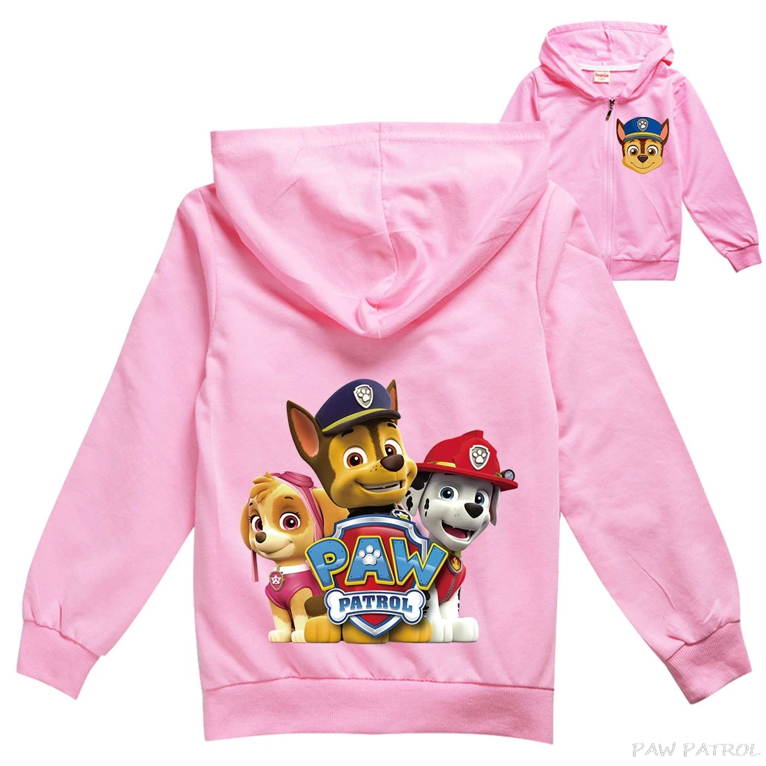Ropa de la patrulla canina para niños y niñas, con capucha de dibujos animados, abrigo informal de otoño|Chaquetas y abrigos| - AliExpress