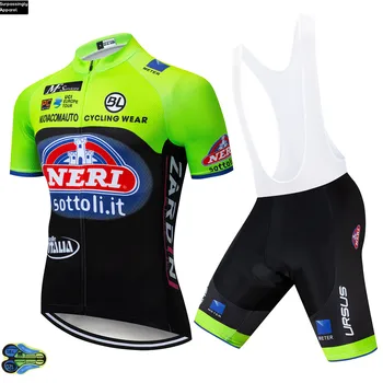 

TEAM de ITALIA Fluo CYCLING JERSEY 12D Bike Shorts Set Ropa Ciclismo Mens Summer Quick Dry Pro Bicycle Maillot Pants Clothing