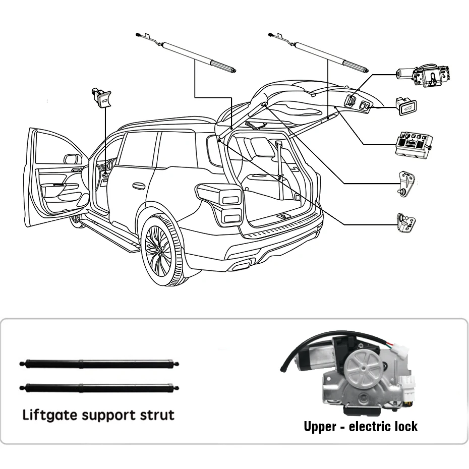 Подъемные двери для Toyota RAV4 fortuner highlander Tailgate газовые стойки пружинные