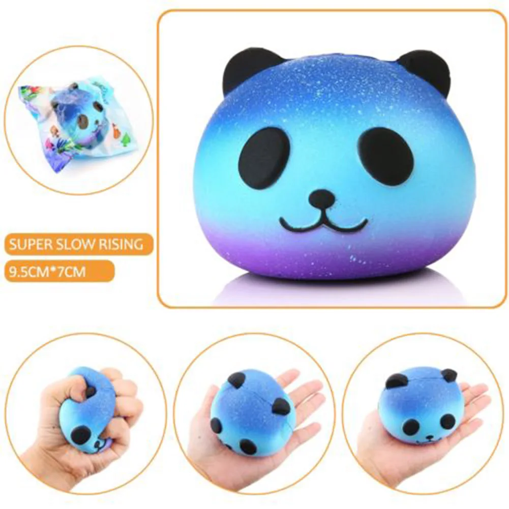 Бренд Jumbo 9 см Kawaii Красочные лица панда хлеб медленно поднимающийся Веселый малыш игрушка мультфильм торт булочка