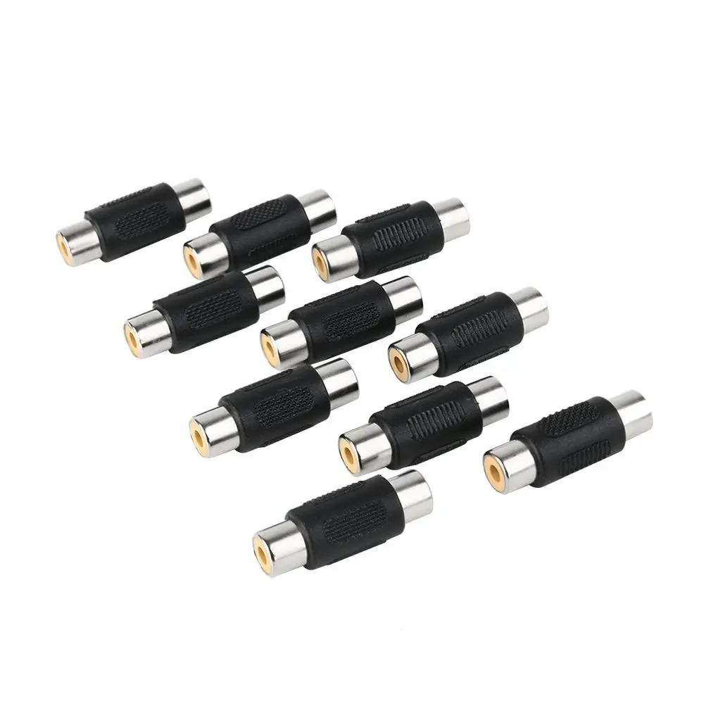 10x RCA Female to RCA Female Jack разъем аудио-видео кабель переходник