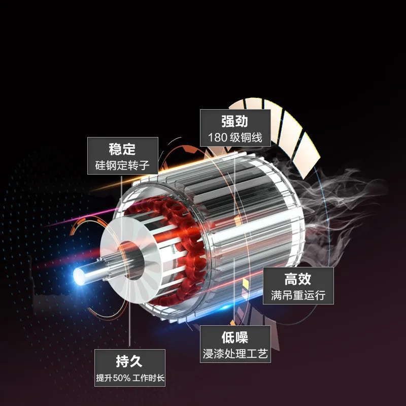 220v кран микро-Электрический подъемник небольшая электрическая лебедка бытовой маленький подъемник