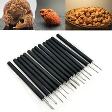 Dapiae14 шт ручной резной нож Ручные инструменты оливковый сердечник орех резьба по дереву долото сандаловая ручка HSS долото дырокол инструмент