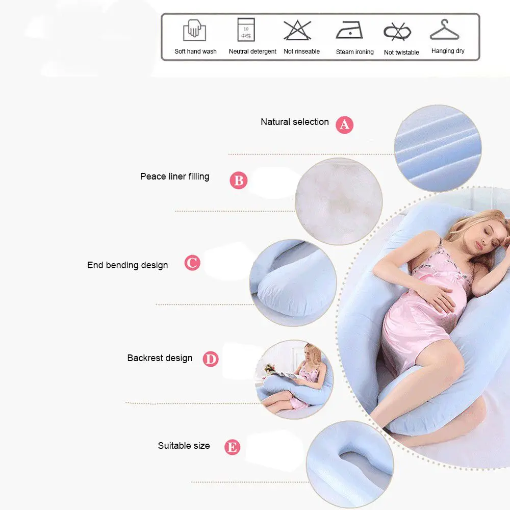 Sleeping Support Pregnant Pillow For Women Sleepers Body U Shape Maternity Pillows Pregnancy Accessories