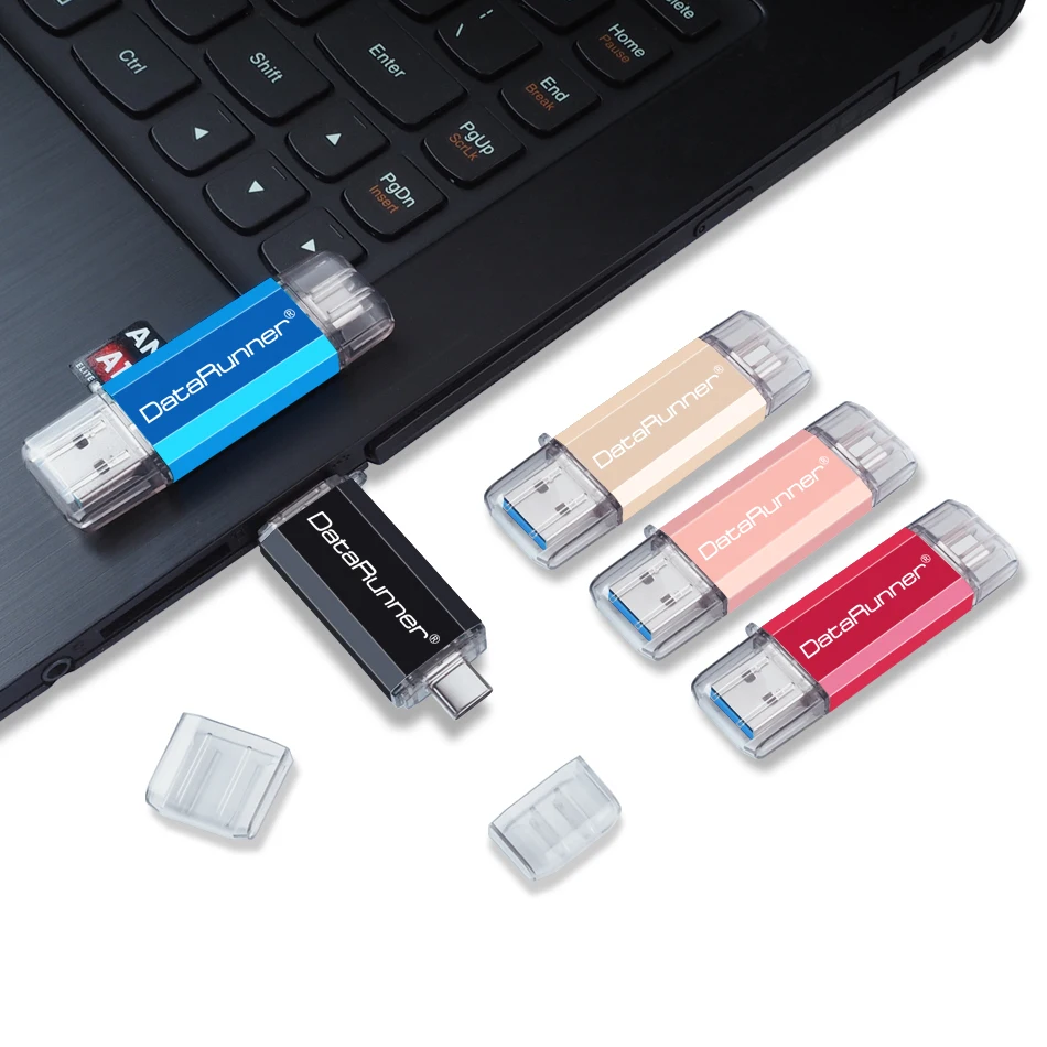 DataRunner Dual Drive OTG USB флэш-накопитель 2 в 1 USB3.0& Тип-C USB флэш-накопитель 512 ГБ 256 ГБ 128 Гб 64 Гб оперативной памяти, 32 Гб встроенной памяти, флэш-накопитель USB флеш-накопитель