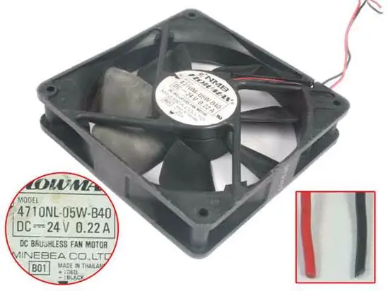 

NMB-MAT 4710NL-05W-B49 B01 DC 24V 0.22A 120x120x25 мм 3-проводной Вентилятор охлаждения сервера