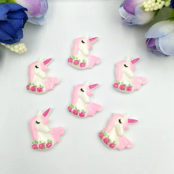 

20pcs 19*23mm Resin cute Unicorn Flatback DIY Scrapbooking Embellishment Decoration Craft