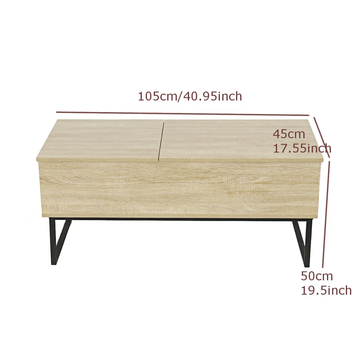 Современный Регулируемый журнальный столик с подъемом, мебель для дома, деревянное отделение, 105x50x45 см, Новинка