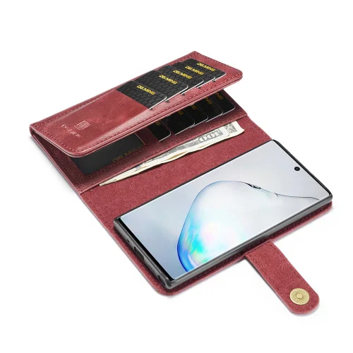 DG. Ming три бумажника ID Карманный Флип кожаный чехол для телефона samsung Galaxy Note 8 9 10 Plus