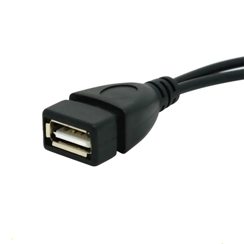 1 шт. портативный практичный 2 в 1 5 Pin OTG Micro USB хост Мощность Y сплиттер USB адаптер для мужчин и женщин кабель