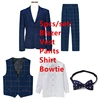 navy plaid 5pcs