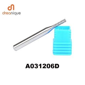 

5pcs/lot A031206 cylinder 3*12mm tungsten carbide rotary burr file cutter grinding and abrasive tools 6mm shank milling bits